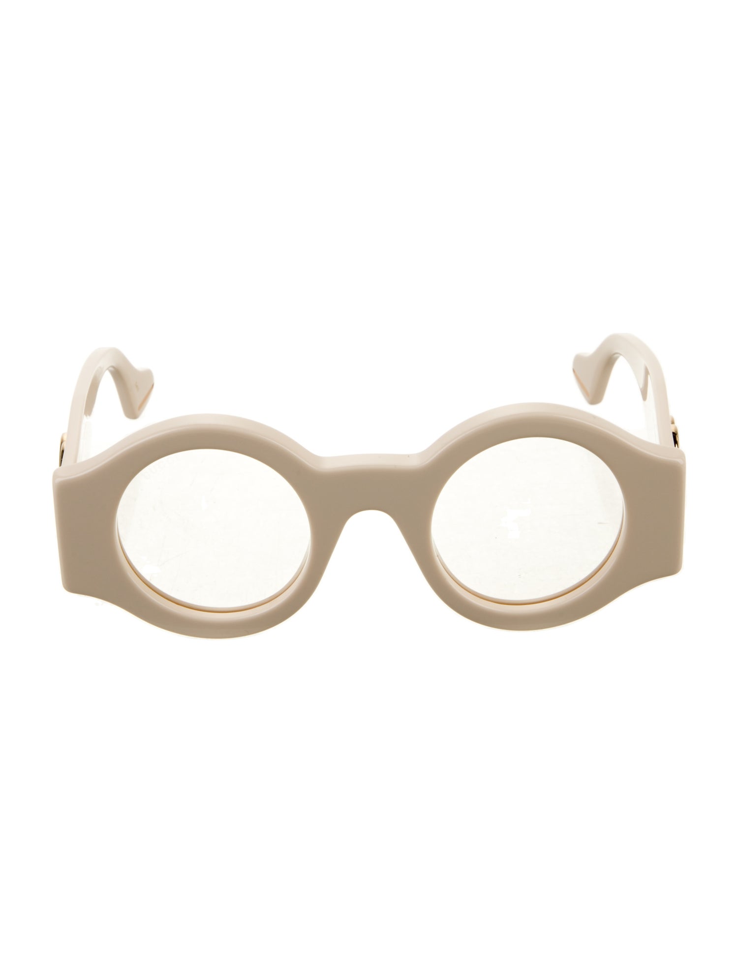 Gucci Interlocking G Logo Round Eyeglasses